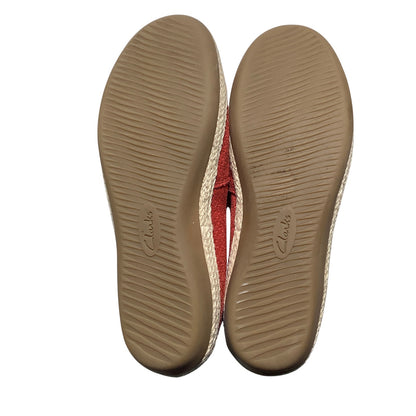 Clarks Suede Danelly Sky Slip-On Loafers Women 8M — Comfort, Casual, Espadrille