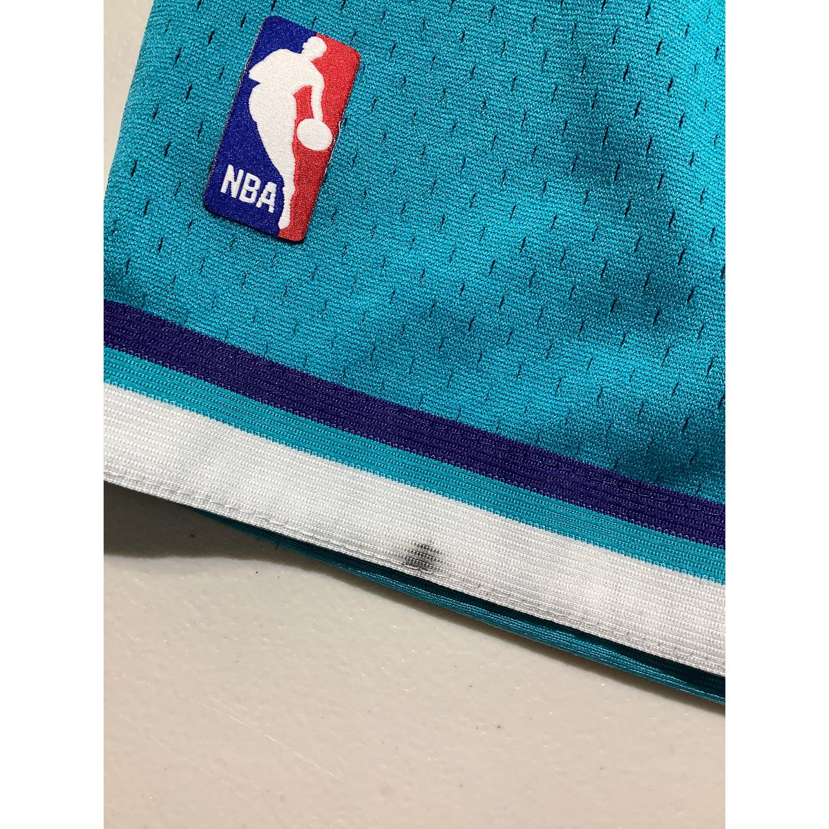 Mitchell & Ness Youth M 10-12 Charlotte Hornets Teal NBA Basketball Shorts
