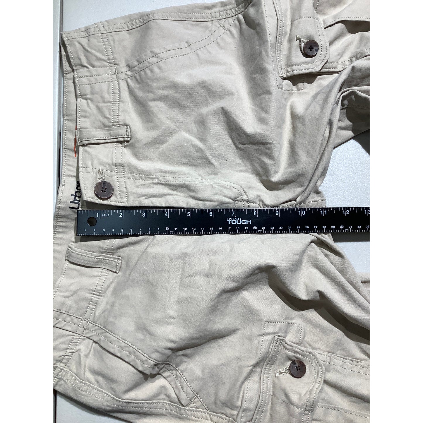Urban Pipeline Cargo Shorts Men's Size 33 Khaki — Superflex, Utility, Casual