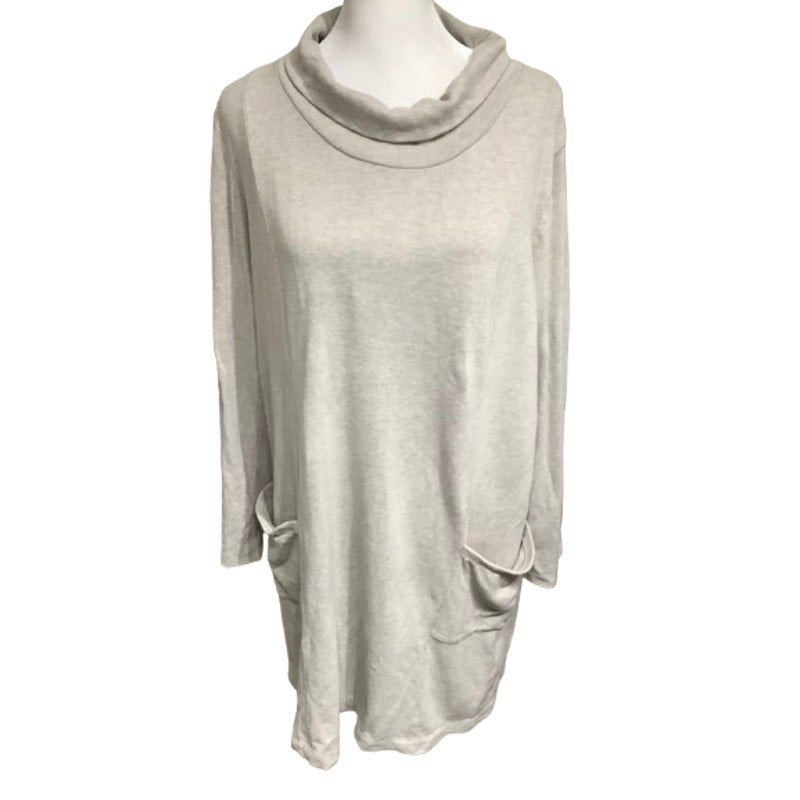 Pure Jill Soft Touch Cotton Sweater Dress Tunic L - Minimalist, Cozy, Versatile