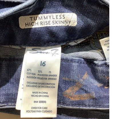 Seven7 Women’s Jeans Size 16 — Denim Blue, High Rise, Skinny