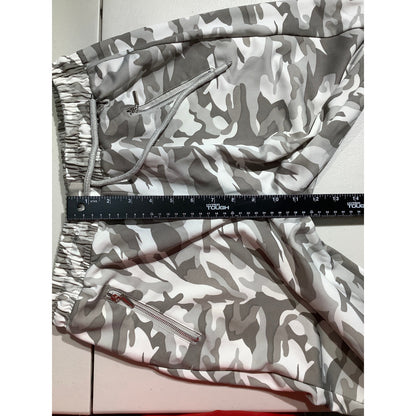 Indero Camo Jogger Pants White/Gray Youth LG/XL — Athletic, Streetwear, Casual