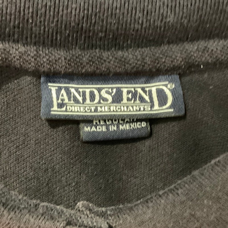 Lands’ End Navy Polo Dress Women’s L 14–16 — Preppy, Coastal, Classic