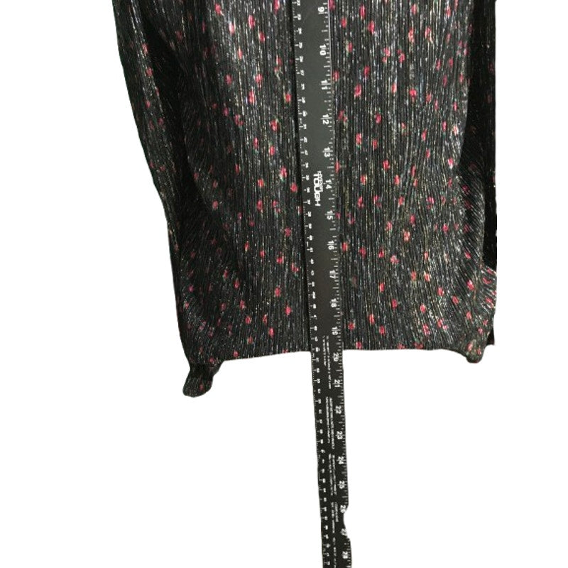 J. Crew Black Ruffle V-Neck Top Size S - Coquette, Romantic, Feminine