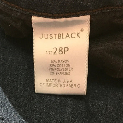 Just Black Denim Capri Jeans 28P - Casual, Minimalist, Everyday