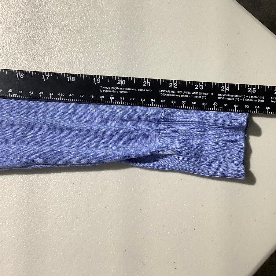 August Silk Cardigan Size (See Measurements) – Light Blue, Classic, Lightweight