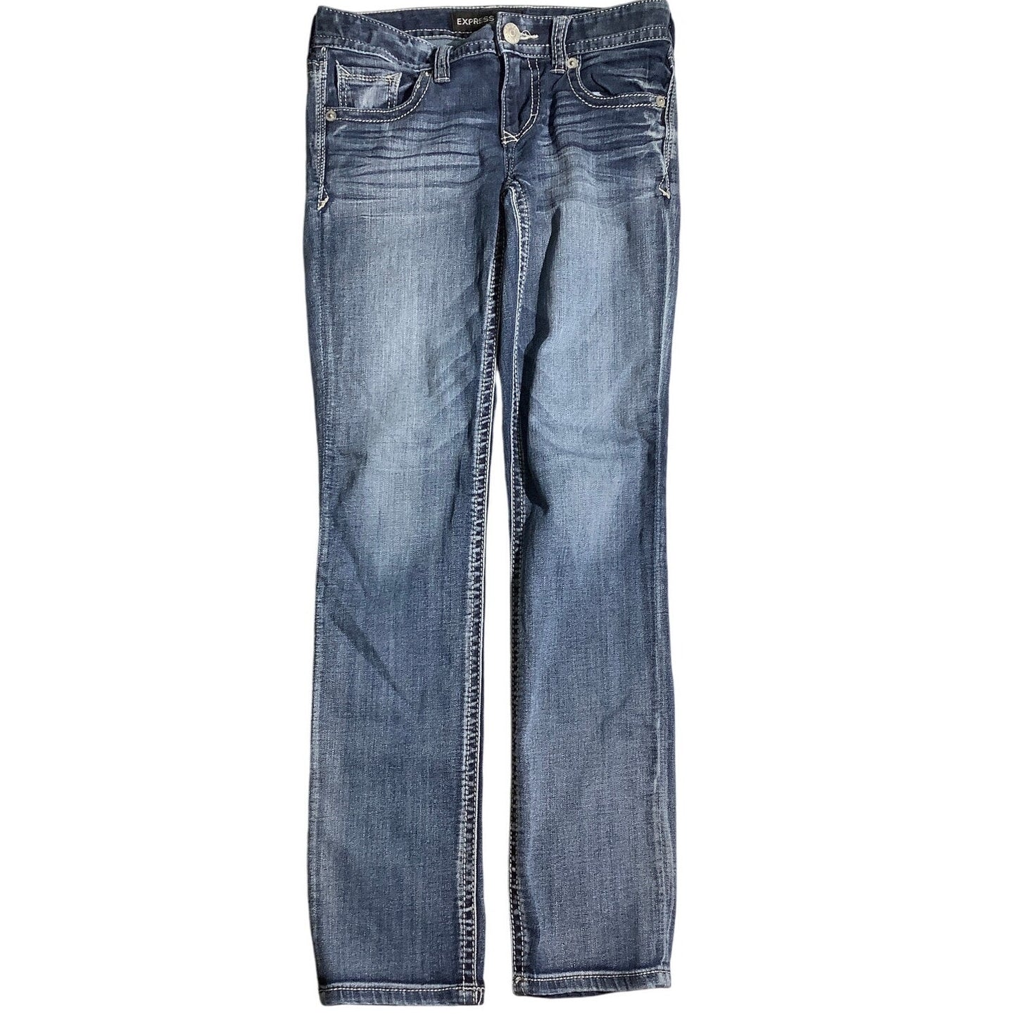 Express Jeans Women’s Skinny Jeans Size 2R — Stretch, Casual, Low Rise