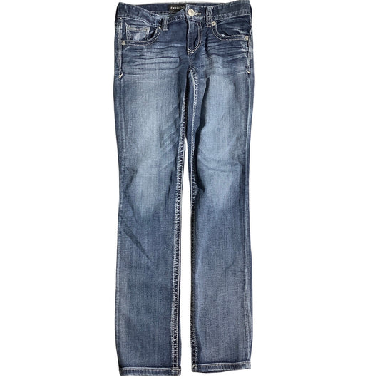 Express Jeans Women’s Skinny Jeans Size 2R — Stretch, Casual, Low Rise
