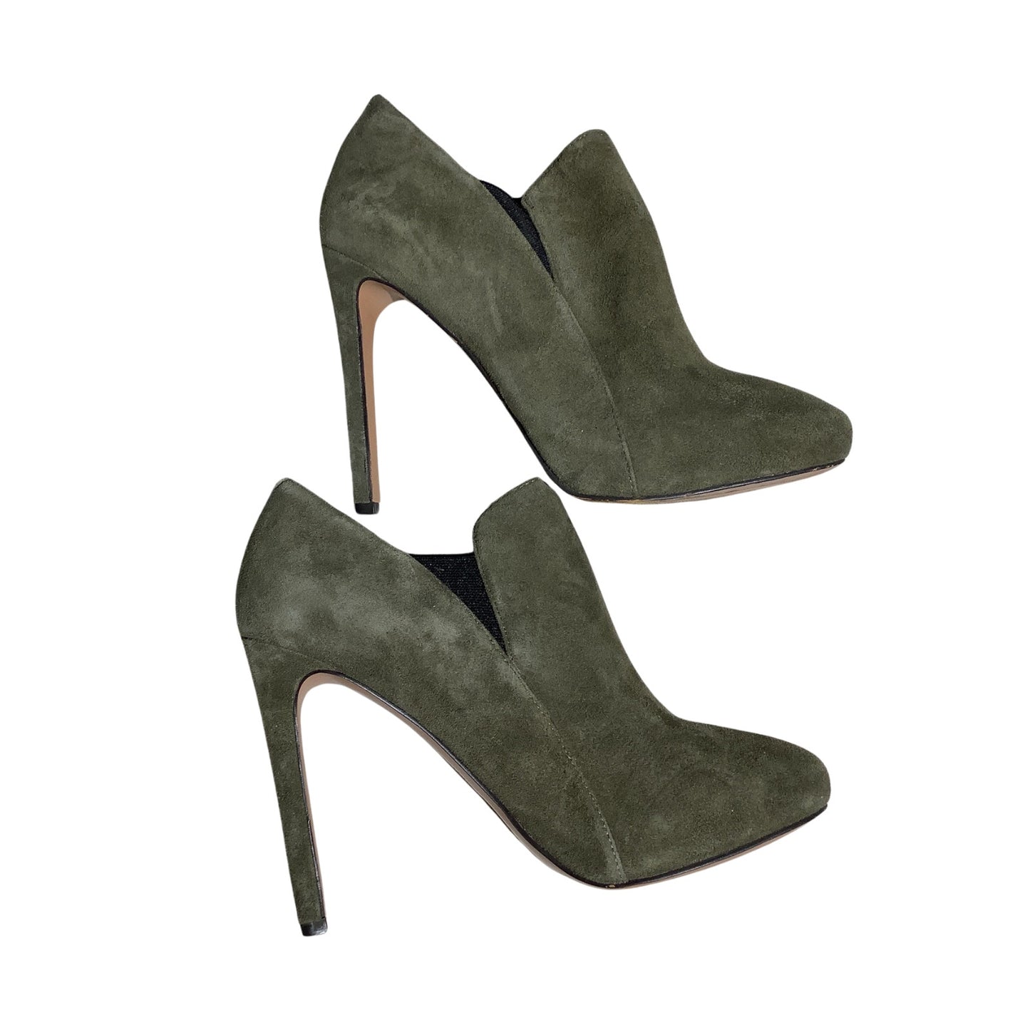 Nine West Nutcracker Suede Booties Women Size 6.5M — Office Siren, Fall, Chic