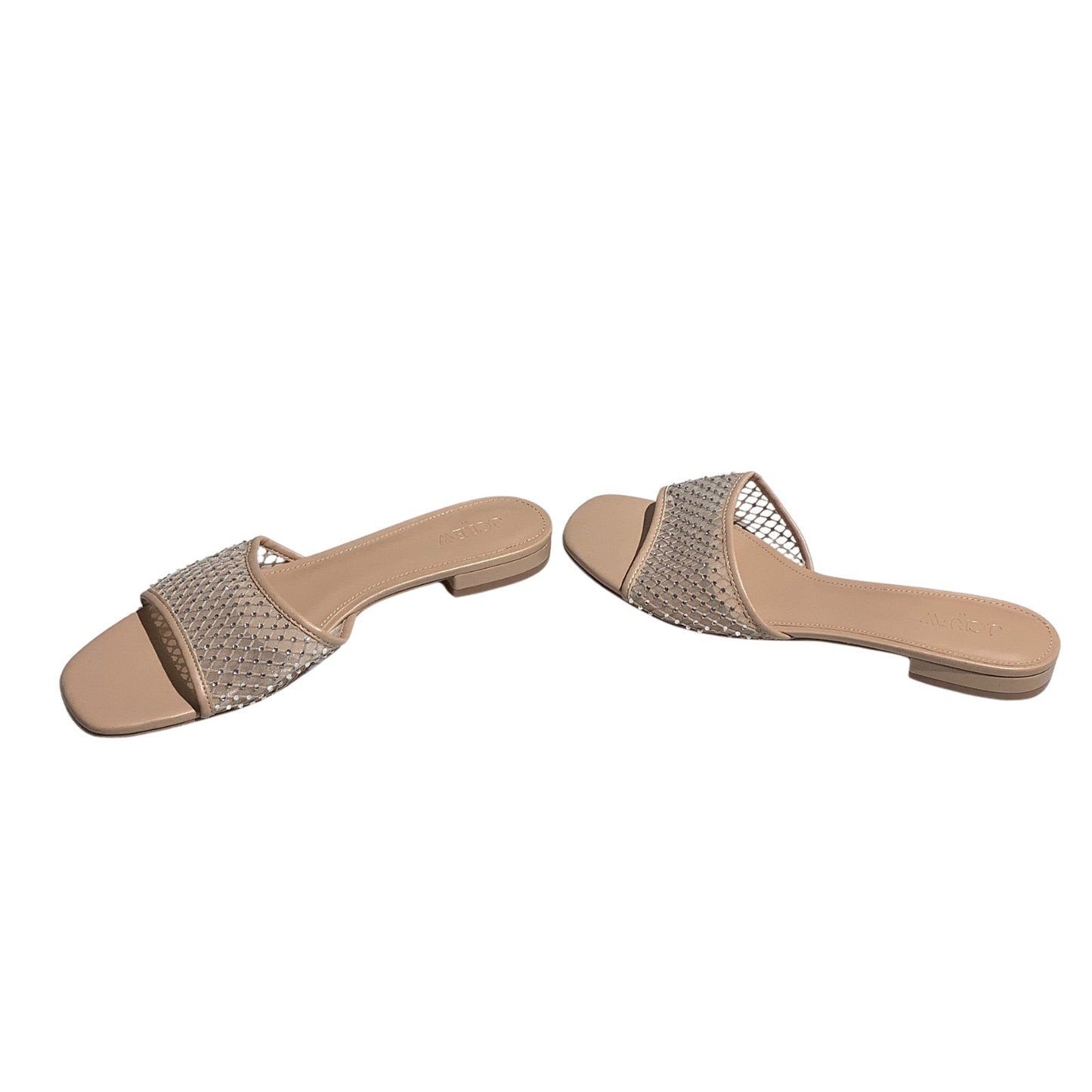 J.Crew Brynn Rhinestone Slide Sandals Women’s Size 10 — Dressy, Chic, Minimalist