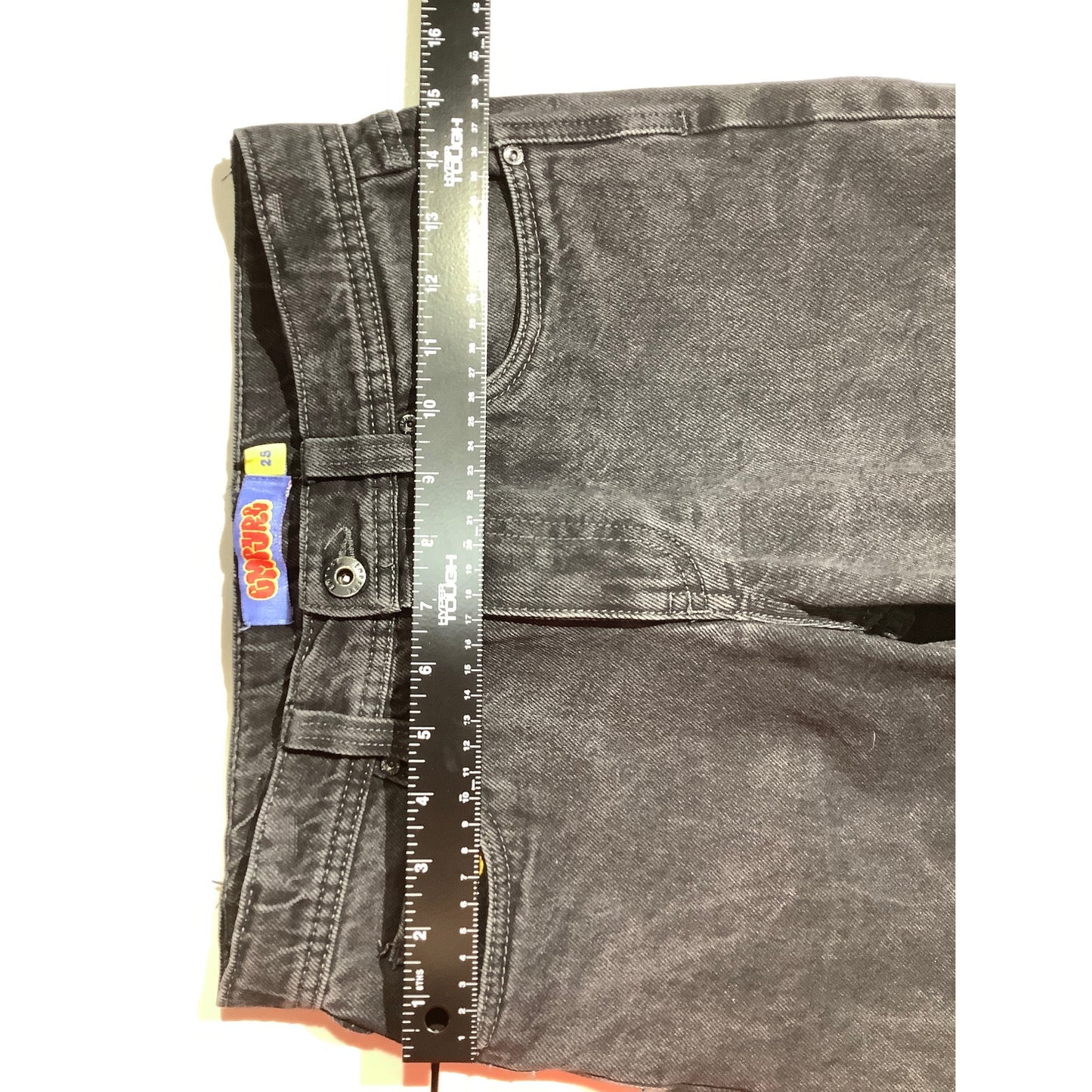 Empyre Black Straight Leg Jeans Youth Size 25 — Skate, Y2K, Grunge