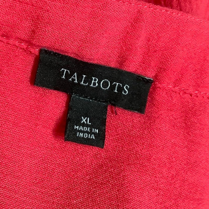 Talbots Hot Pink Short Sleeve Top Size XL – Boho, Minimalist, Casual