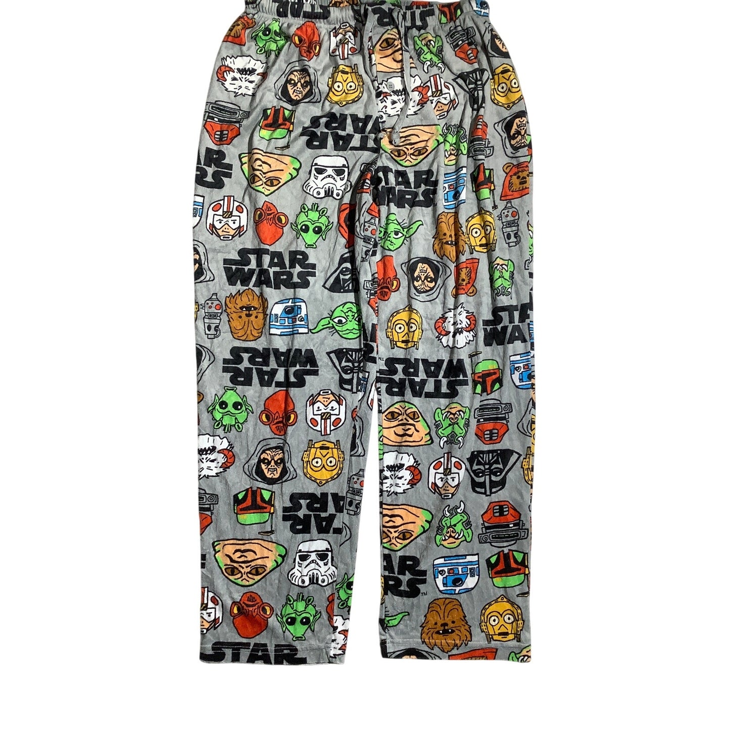 Star Wars Gray Character Collage Pajama Pants Size XL — Lounge, Novelty, Y2K