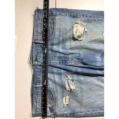 Levi’s 569 Loose Straight Jeans Men’s 42W 32L — Distressed, Casual, 100% Cotton