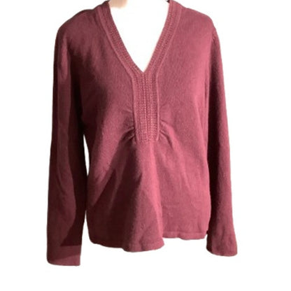 Preston & York V-Neck Sweater Women’s Size M – Soft, Cozy, Classic
