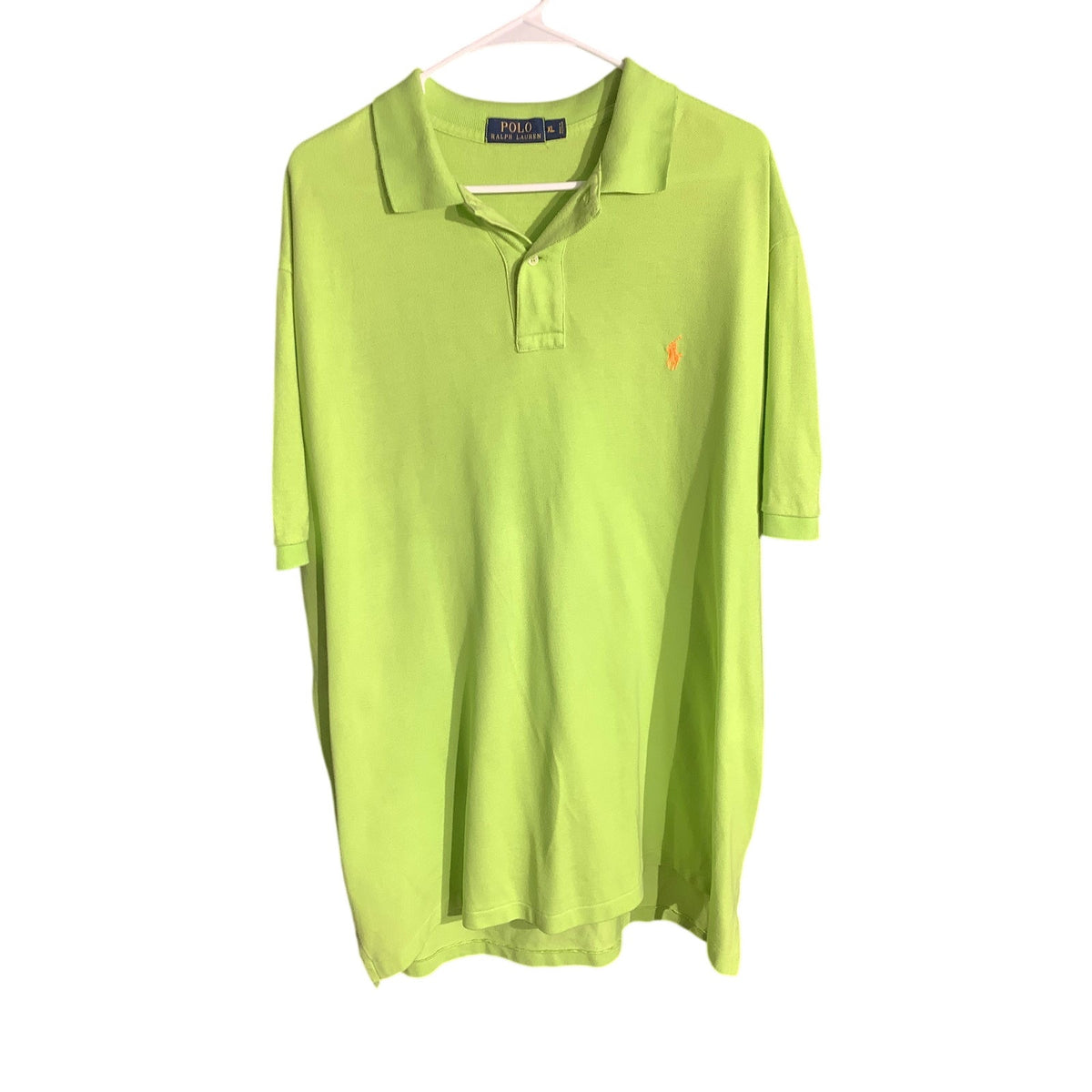 Polo Ralph Lauren Men's XL Lime Green Short Sleeve Polo Shirt Casual