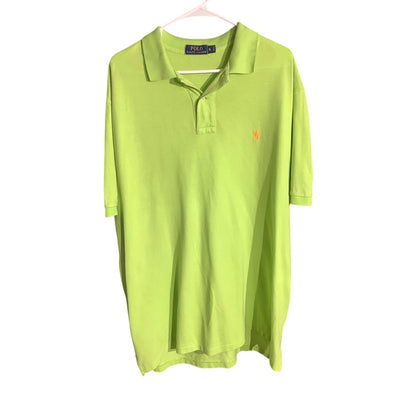 Polo Ralph Lauren Men's XL Lime Green Short Sleeve Polo Shirt Casual