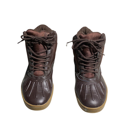 Nautica Brown Duck Boots Men’s Size 11— New Bedford, Ankle Height, Weather-Ready