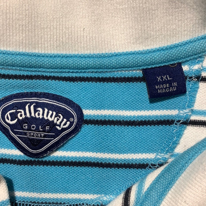 Callaway Golf Striped Polo Shirt Men’s Size XXL — Classic, Cotton, Golf