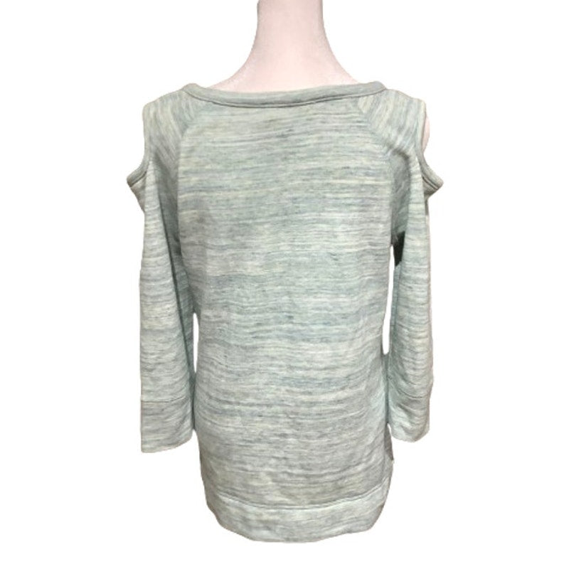 Talbots Green Cold Shoulder Sweater - Sz XS NWT Cozy Modern