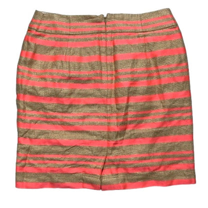 J. Crew Pencil Skirt Linen Blend Women's 8 — Business Casual, Summer, Neon