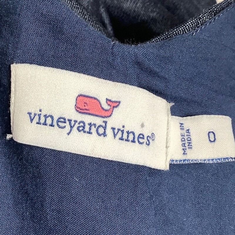 Vineyard Vines Denim A-Line Dress Size 0 - Preppy, Casual, Summer Chic