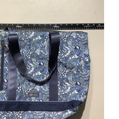 Sakroots Blue Floral Tote Bag – Boho, Travel, Multi-Pocket