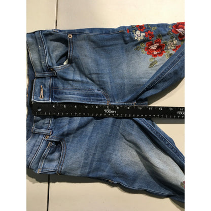 Express Light Wash High Rise Stretch Legging Jeans 0R - Boho, Feminine, Casual