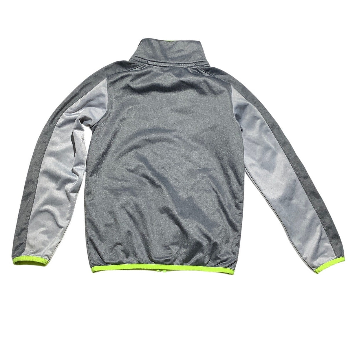 Nike Gray Full Zip Track Jacket Kids 5-6 (6M) — Athletic, Lightweight, Sport