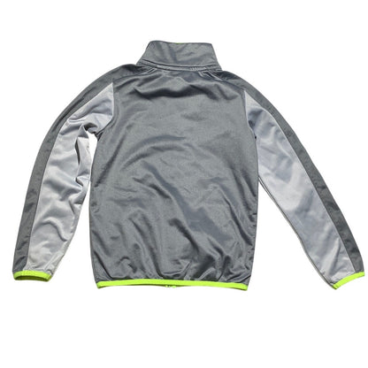 Nike Gray Full Zip Track Jacket Kids 5-6 (6M) — Athletic, Lightweight, Sport