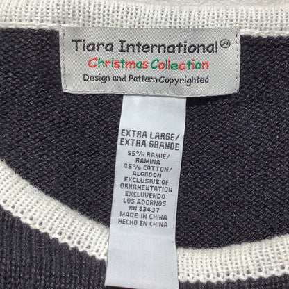 Tiara International Christmas Sweater Women’s Size XL – Festive, Cozy, Graphic