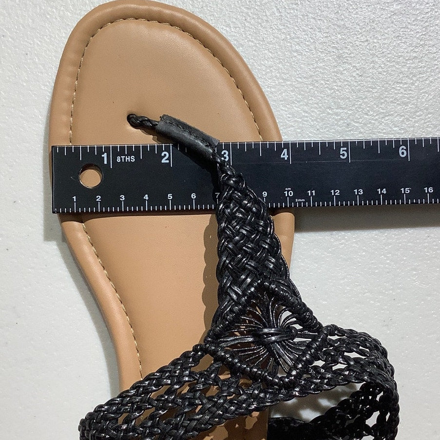 Torrid Braided Sandals Women’s Black – Casual, Lightweight, Boho