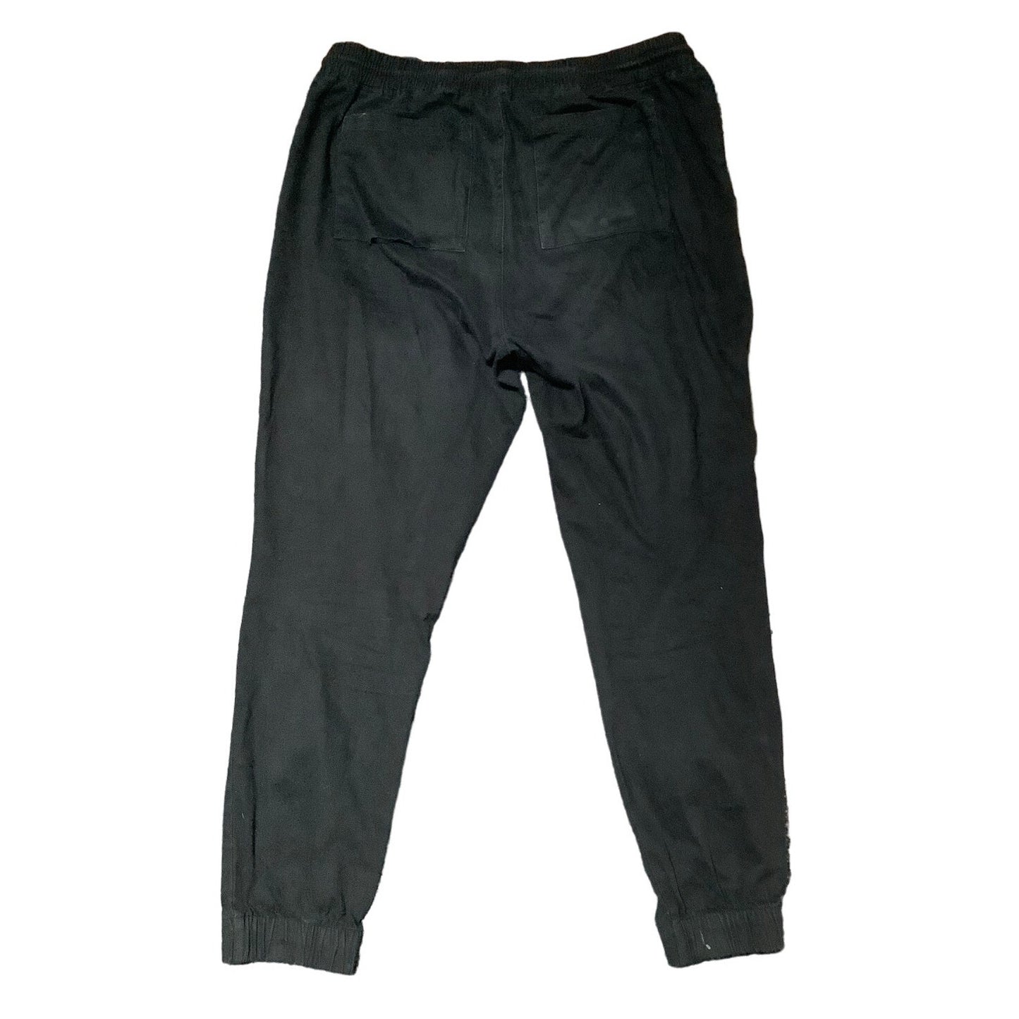 Elwood Men's 2X Black Jogger Pants, Distressed, Casual, Streetwear Style