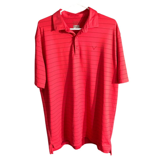 Callaway Mens Size LG Short Sleeve Polo Opti-Dri - Athletic Comfortable, Stylish