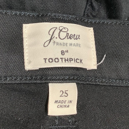 J.Crew Black Toothpick Jeggings 25 - Skinny Fit, Minimalist, Everyday Essential