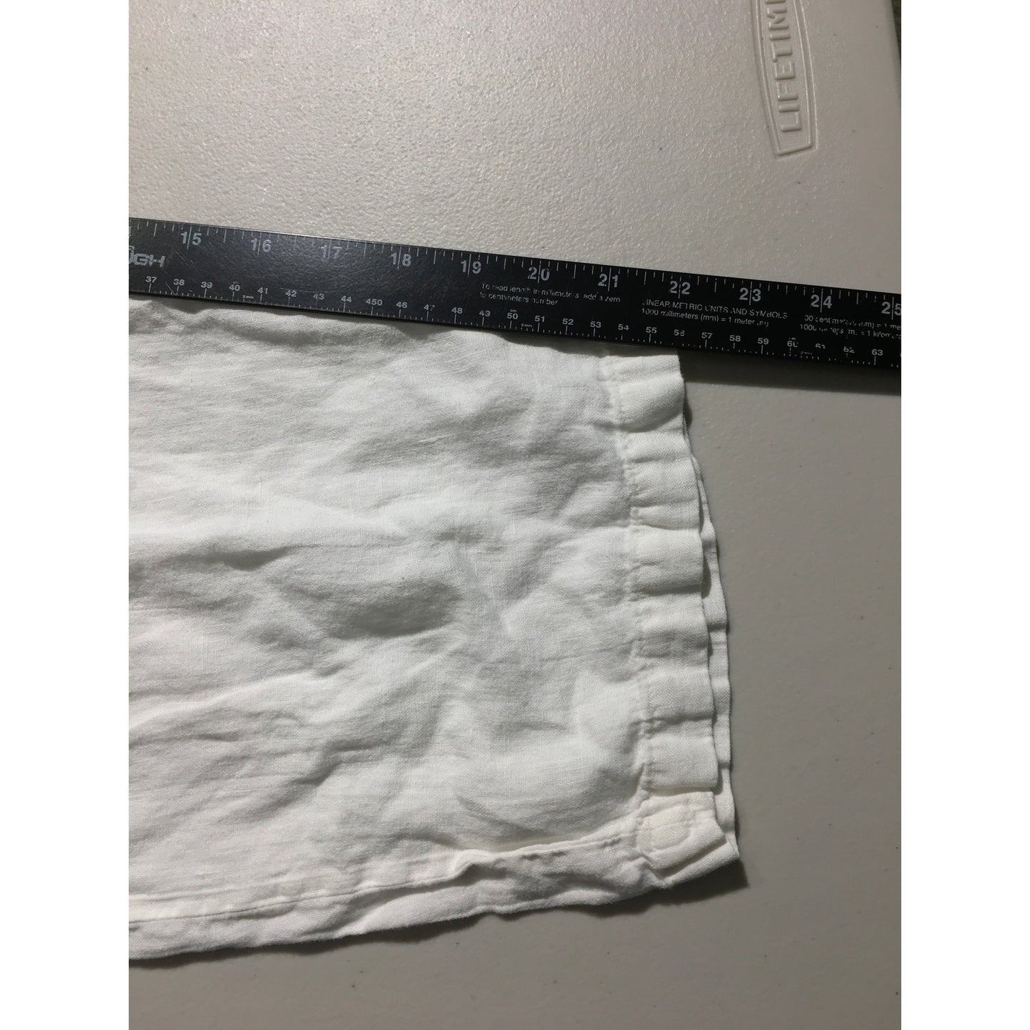 Focus 100% Linen White Pants XL - Coastal, Cottagecore, Minimalist