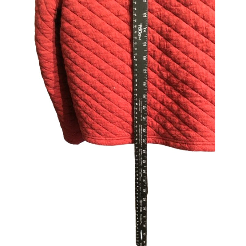 Orvis Red Quilted Pullover Size XL - Cozy, Classic, Cottagecore