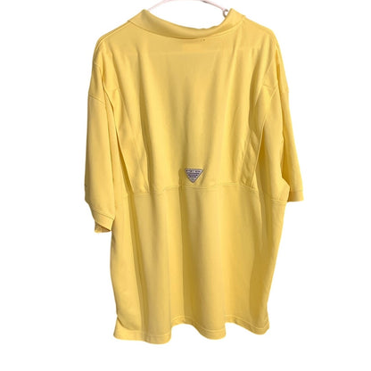 Columbia PFG Yellow Polo Shirt Men XXL — Performance, Fishing, Outdoor