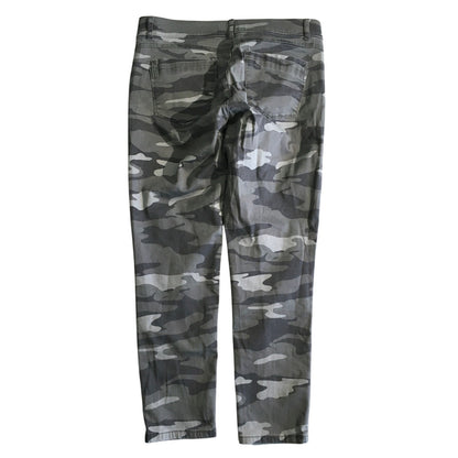Democracy Gray Camo "Ab Technology" Pants Size 12 - Streetwear, Edgy, Casual