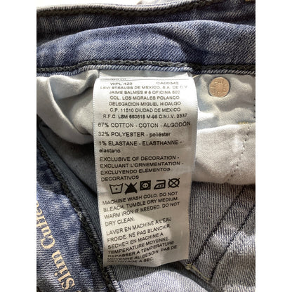 Levi’s Signature Mid-Rise Slim Jeans Women’s 12 (31W) – Light Wash, Slim, Cuffed