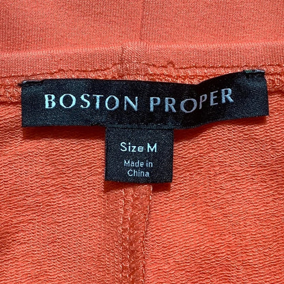 Boston Proper Orange Off Shoulder Maxi Dress Women M — Stretch, Casual, Summer