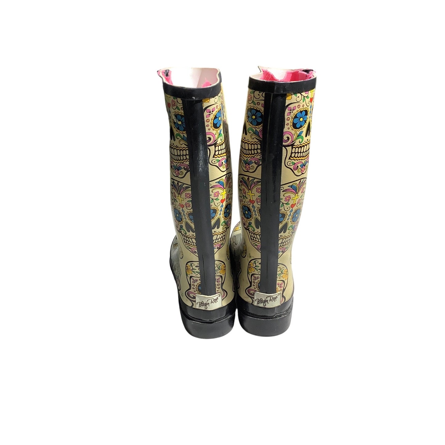 Blazin Roxx Day of the Dead Rain Boots Women’s 11— Waterproof, Festival, Western
