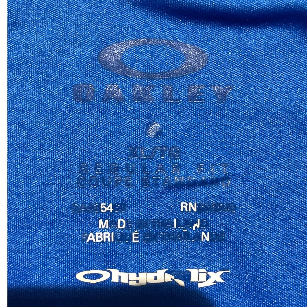 Oakley Hydrolix Golf Polo Blue Men’s XL Performance — Golf, Athletic, Sporty