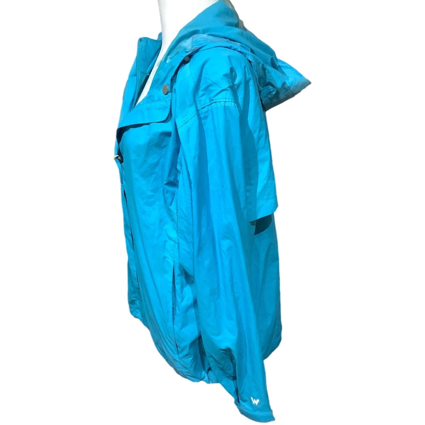 White Sierra Sky Blue Packable Rain Jacket - XL Outdoor - Functional - Hiking