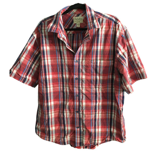 Cabela's Men's Plaid Short Sleeve Shirt Size XL – Outdoor, Classic, Casual