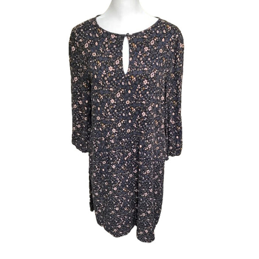 Boden Black Multicolor Floral Dress, Size 6 - Feminine, Versatile, Casual