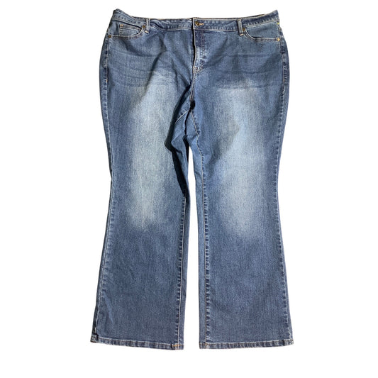 Denim 24/7 Blue Jeans Women’s 24W Wide Leg - Classic, Relaxed, Everyday