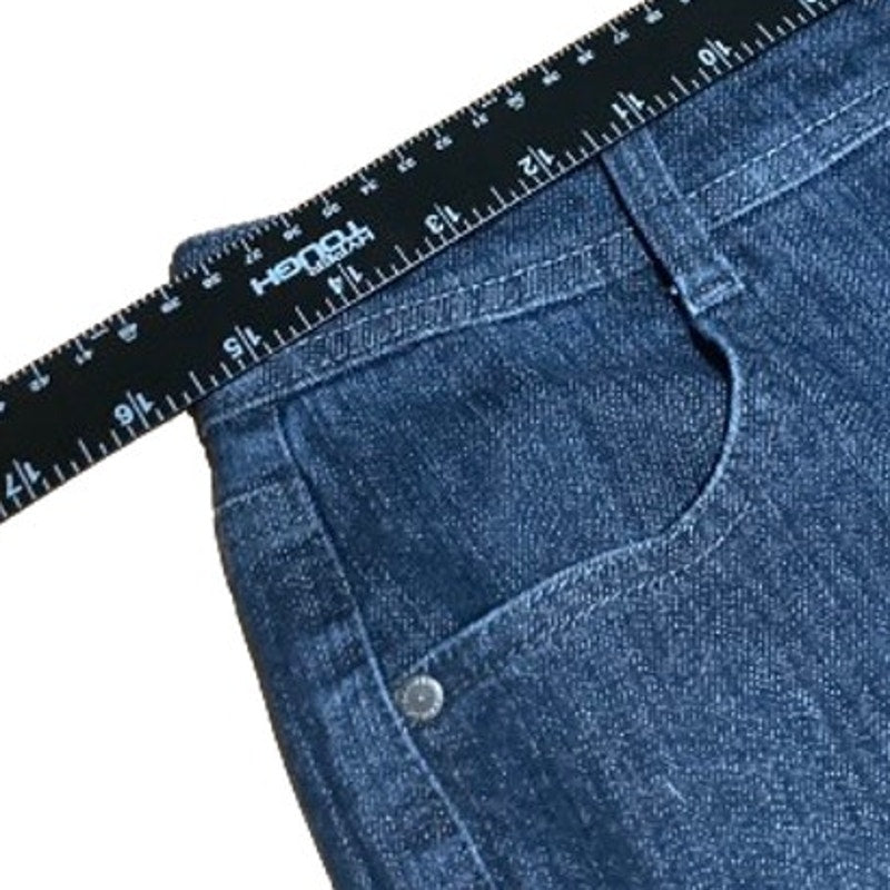 Hannah Blue Cropped Jeans - Sz 8 - Casual, Denim, Everyday