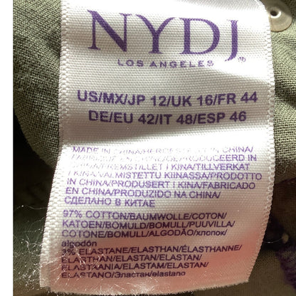 NYDJ Alina Ankle Corduroy Pants Women’s Size 12 — Lift Tuck, Stretch, Casual