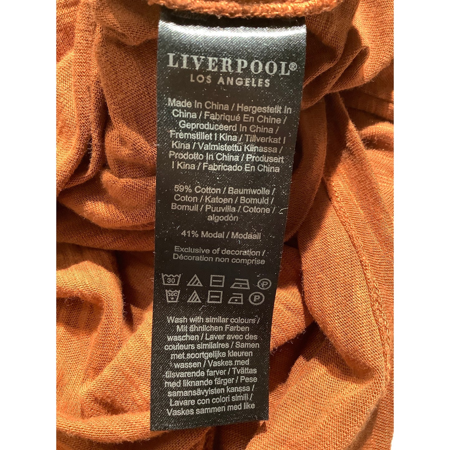 Liverpool Wrap Front Long Sleeve Top Women’s Size XS — Soft Knit, V-Neck, Casual